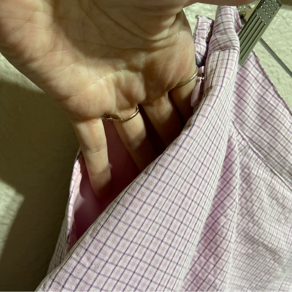 Greg Norman Athletic Purple Check Mini Skort Size 4 - Picture 6 of 9